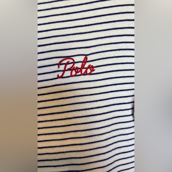 Polo Ralph Lauren Women's Small Long Sleeve Tee Sailor Chic‎ Nautical Stripes - Picture 4 of 9